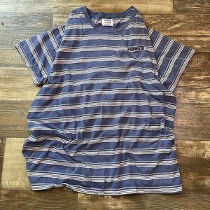 Hurley Men's Blue and White T-shirt